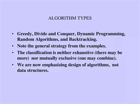 Ppt Algorithm Types Powerpoint Presentation Free Download Id202267