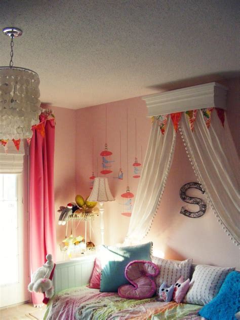 Shop wayfair for the best canopy for girls bed. Christie Kauffman wanted to create the look of a canopy ...