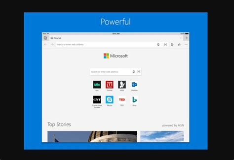 Microsoft Edge Web Browser Comes To Apple Ipad Mspoweruser