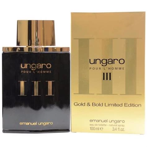 Perfume Emanuel Ungaro Iii Gold Edition Masculino 100ml Edt R 27000