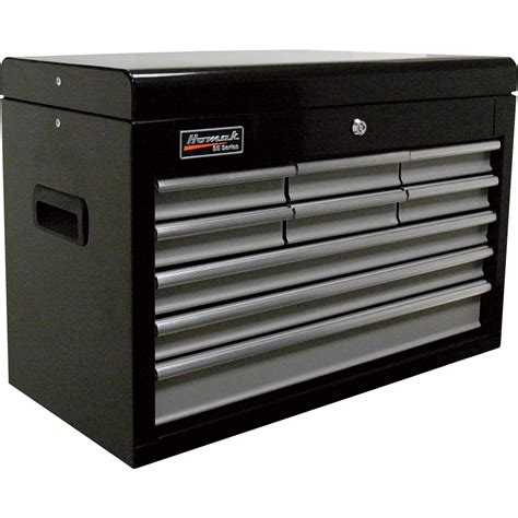 Homak Se Series 27in 9 Drawer Top Tool Chest — Black 26inw X 12ind