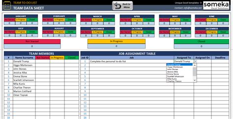 Team To Do List Template Excel To Do List Template Free