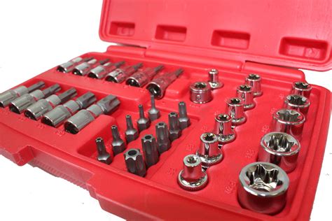 Home Hand Tools Hand Wrenches 11 Pc Female Tork Bit Socket Torx Star