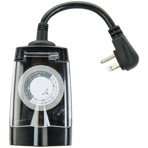 Hyper Tough Single Outlet All Weather Outdoor Timer