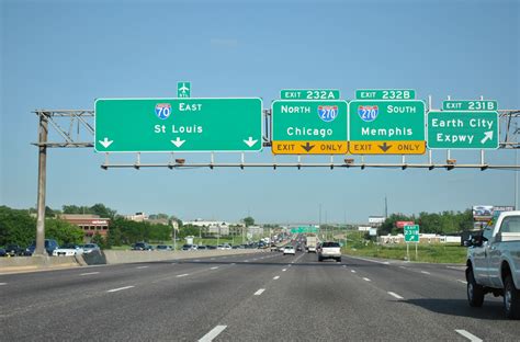 Interstate 70 East St Louis County Aaroads Missouri