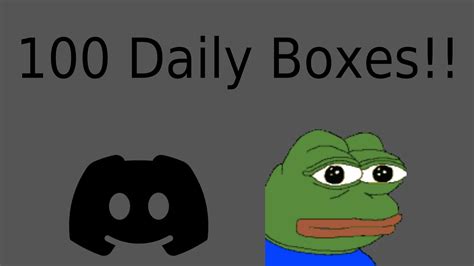 Opening 100 Daily Boxes In Dank Memer On Discord Youtube