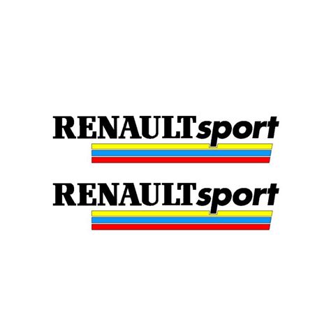 2 Stickers Logo Renault Sport Stickers Renault Stickers Renault