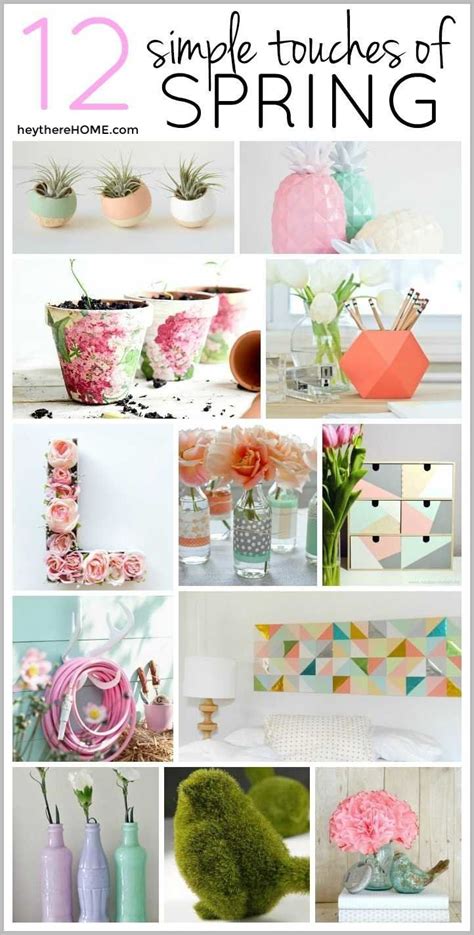 12 Simple Diys For Spring Spring Decor Diy Spring Diy Spring Decor