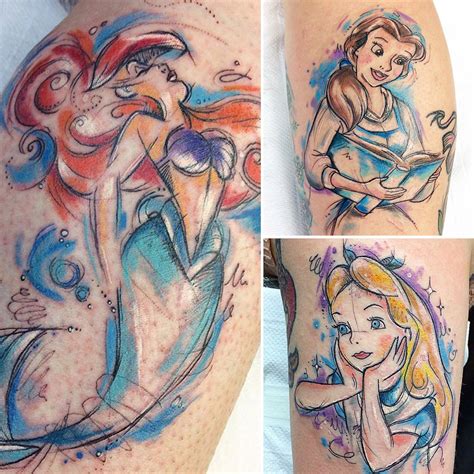 Watercolor Tattoo Disney Viraltattoo