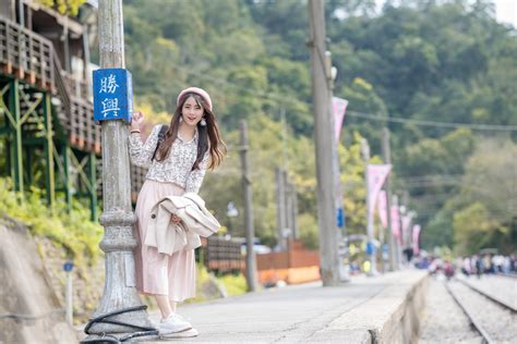Tapety asijský městský Asie model ženy venku x WallpaperManiac