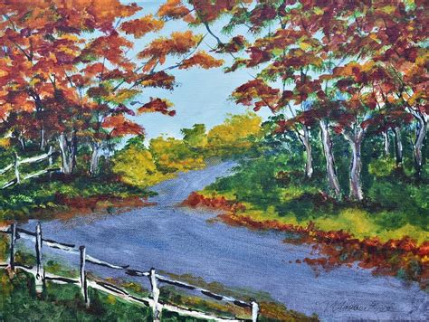 Country Road Painting By Margaret Blanchfield Fine Art America