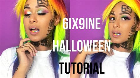 Turning Myself Into Tekashi 69 Halloween Tutorial 🎃🌈 Youtube