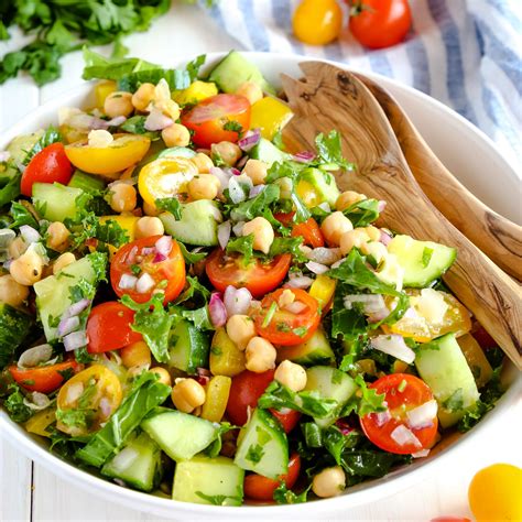 Easy Mediterranean Chickpea Salad Healthy Recipe The Busy Baker