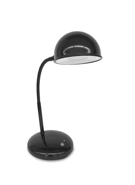 Mainstays Metallic Led Gooseneck Desk Lamp Black