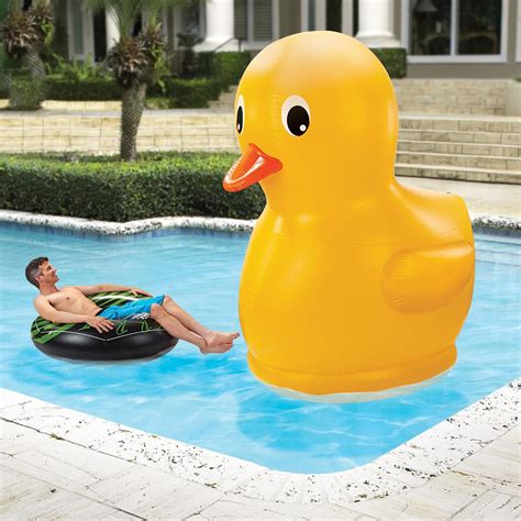 The Giant Rubber Duckie Hammacher Schlemmer