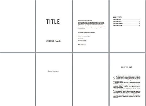 How To Layout A Book In Microsoft Word Booklet Template Free Booklet