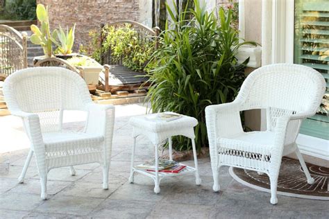Outdoor Wicker Resin 4piece Patio Furniture Dinning Set With 2 Chairs Loveseat And Coffee Table