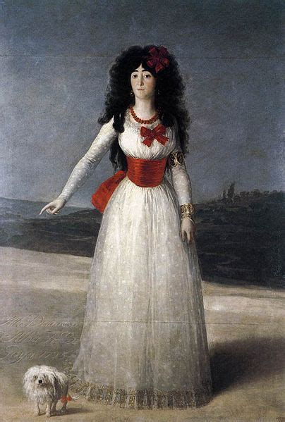 Duchess Of Alba The White Duchess By Francisco De Goya Duquesa De