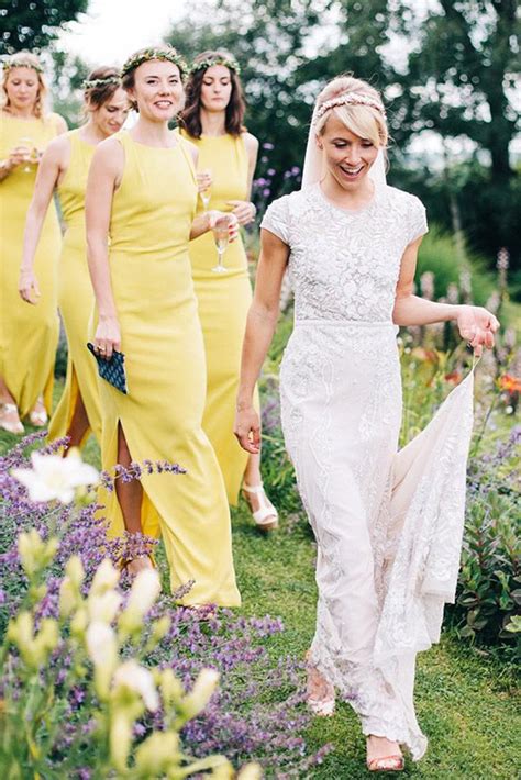 Yellow Bridesmaid Dresses 12 Ideas For Bright Celebration Yellow