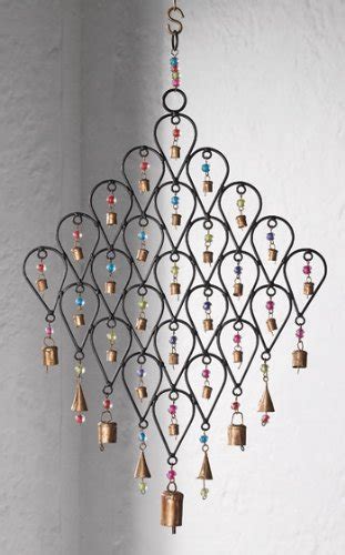 India Recycled Iron Bells Teardrop Wind Chime Buy Online In Zimbabwe