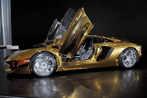 A Solid Gold Lamborghini And 6 Other Supercars Super Cars Gold