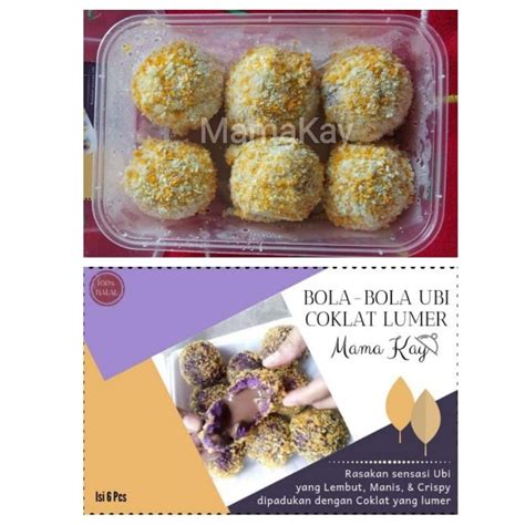 Jual Bola Bola Ubi Coklat Lumer Frozen Food Shopee Indonesia