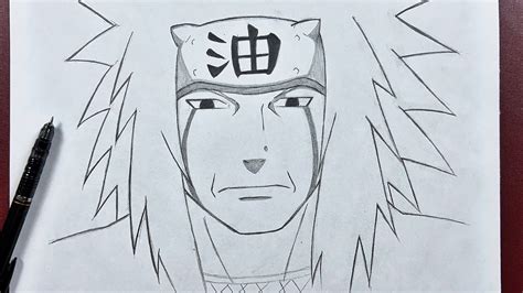 Anime Sketch How To Draw Jiraiya Step By Step Naruto Art Youtube