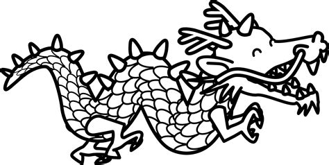 23 Dragon Outline Clip Dragon Clipart Black And White Clipartlook