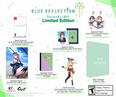 Blue Reflection Second Light Announced Cat With Monocle