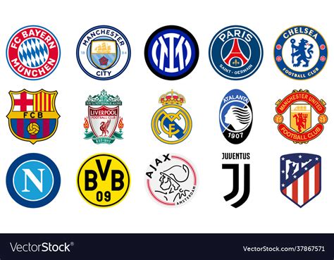 European Football Team Logos And Names