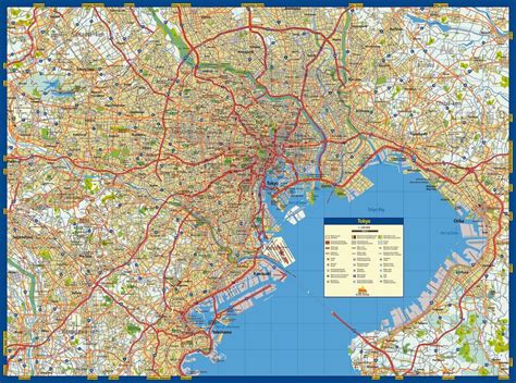 Tokyo City Street Map Tokyo Map Tokyo City Street Map
