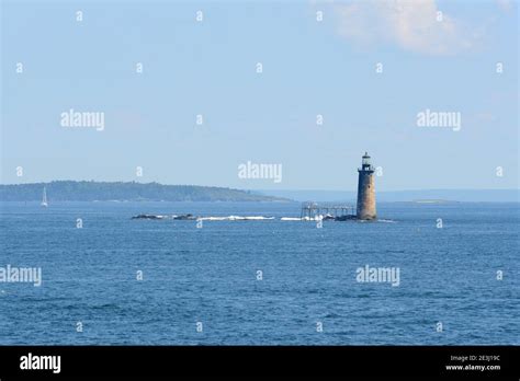 Ram Island Ledge Is A Lighthouse At The Casco Bay Near Portland Maine