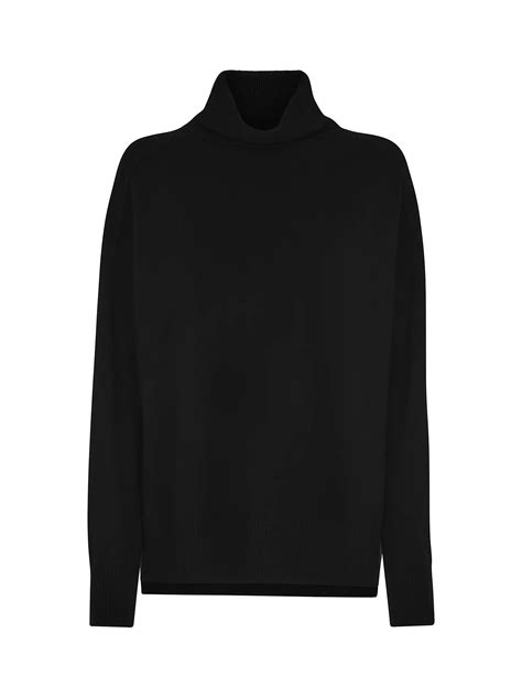 Whistles Cashmere Roll Neck Jumper Black At John Lewis And Partners