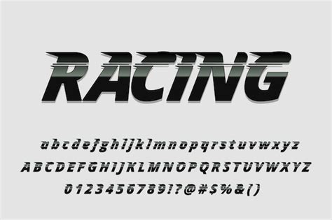 Racing Fonts Vectors And Illustrations For Free Download Freepik