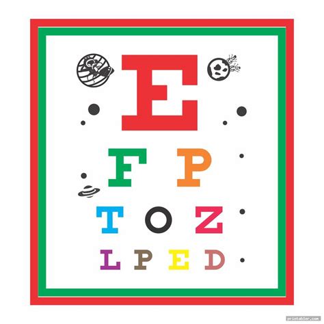 Children And Opt Printable Chart Eye Chart Kindergart