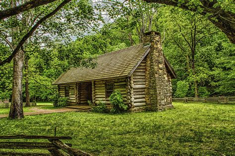 The Old Log Cabin Photograph By Robert Hebert Pixels