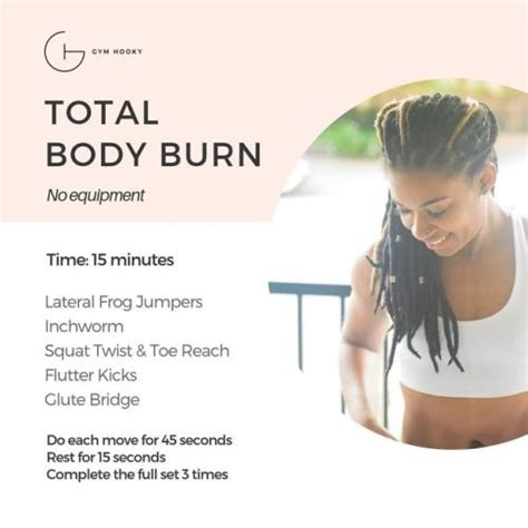 15min Total Body Burn Lets Sweat It Out With A Full Body Workout No