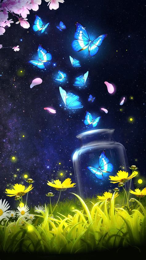 Download Beautiful Butterflies Animated In Mid Flight Wallpaper