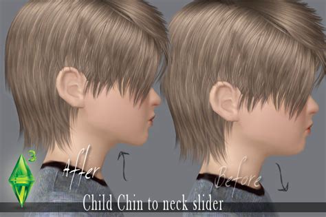 Mod The Sims Child Chin To Neck Slider