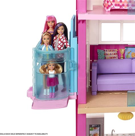 Barbie Dreamhouse Dollhouse With Wheelchair Accessible Elevator Pool Slide Internetsociety Tg