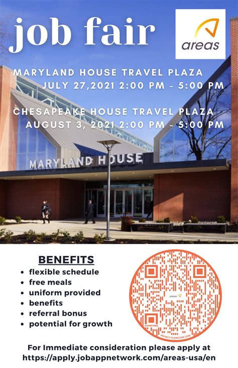Jul 27 | Maryland House Travel Plaza In-Person Job Fair | Aberdeen, MD