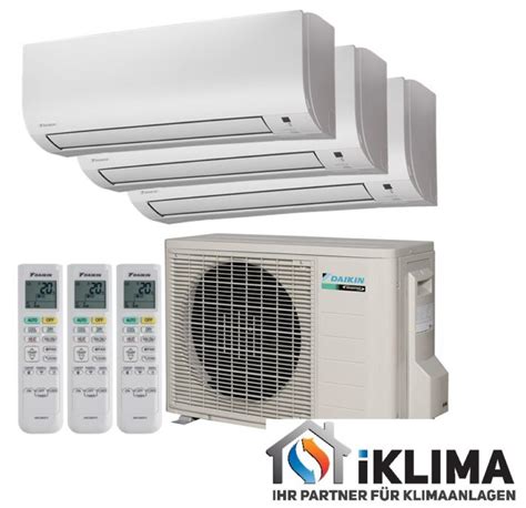 Daikin Multisplit Klimaanlage Herbstraktion 3 Innengeräte 1 Außengerät