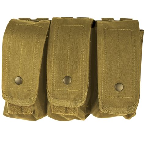 Ar 15ak 47 Triple Mag Pouch Coyote Brown F57 038