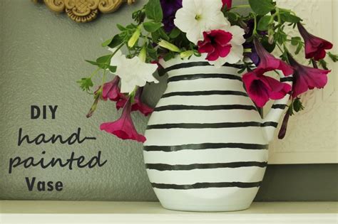 Diy Hand Painted Flower Vase A Fast And Easy Project