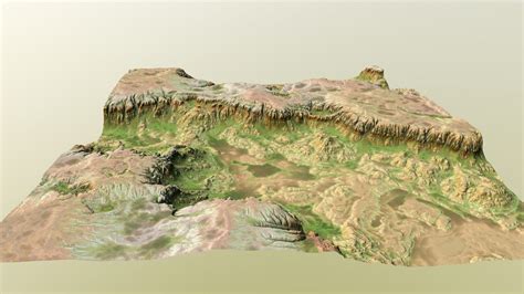 3d Model Hills Cliffs Terrain
