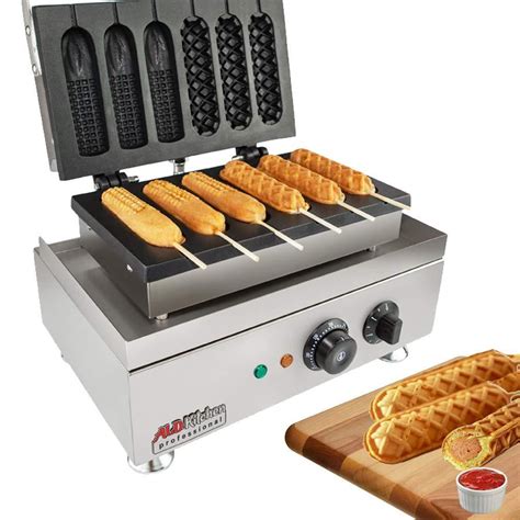 Hotdog Waffle Maker Waffle Dog Maker Machine Electric Stainless