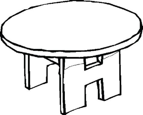 Dining Table Sheet Coloring Pages