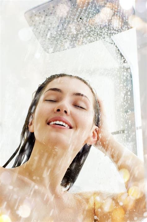 Girl At The Shower Stock Image Image Of Girl Human Hair 2830467