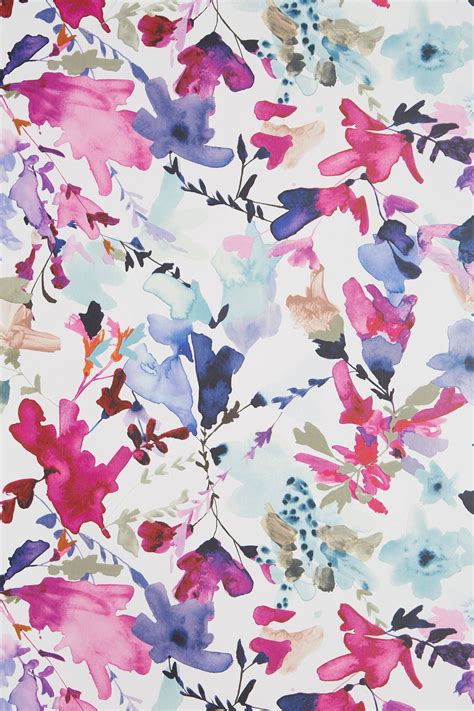 Anthropologie Wildflower Study Wallpaper Watercolor Flowers Abstract