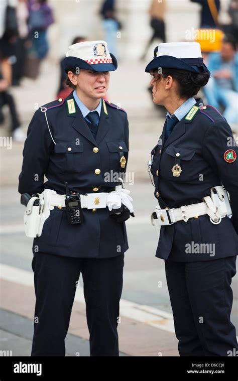 Europe Italy Lombardy Milan Police Officers Stock Photo 55592376